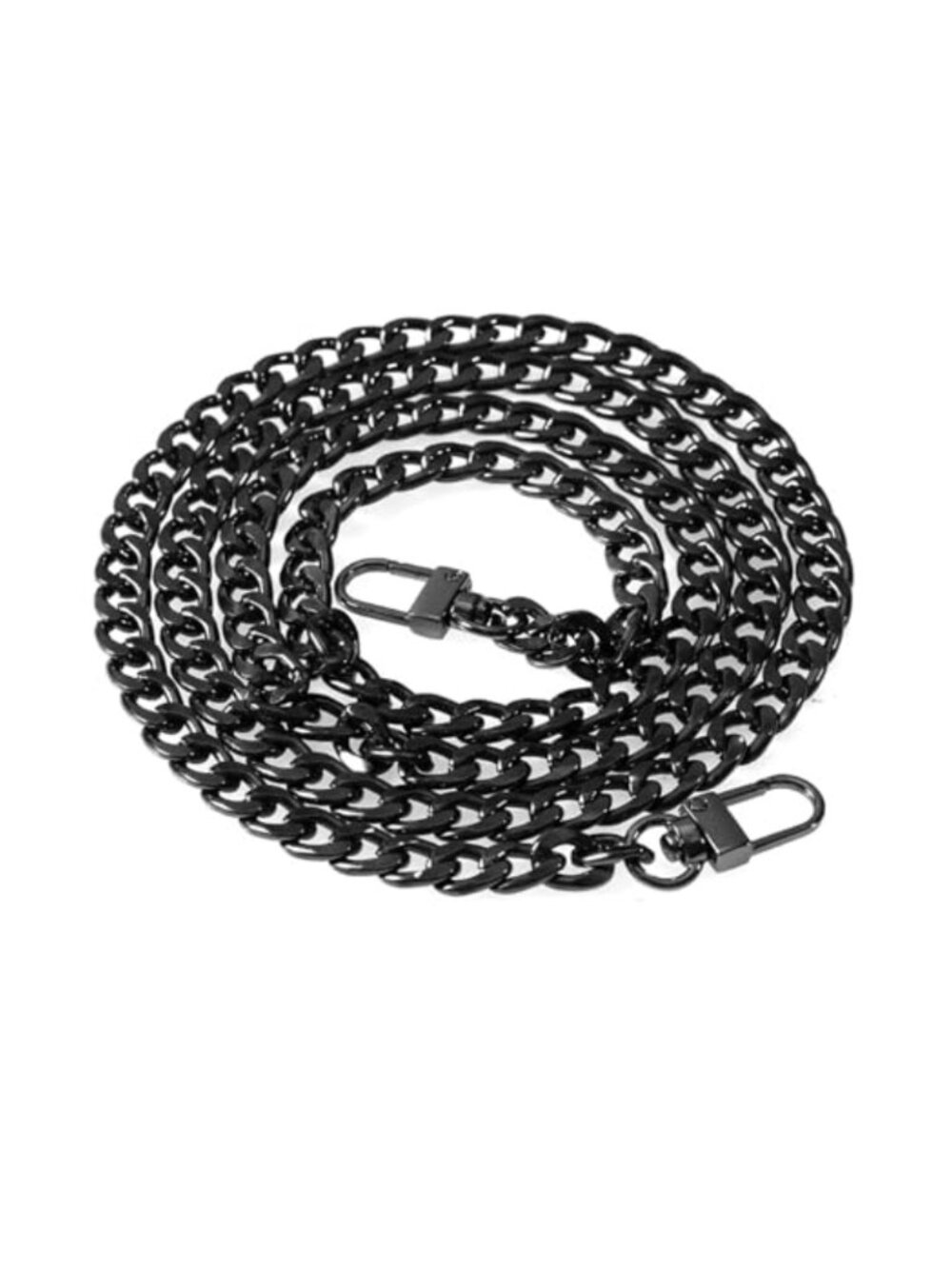 Flat Chain Purse Strap 47.3in Aluminum Alloy Replacement Strap for Handbag